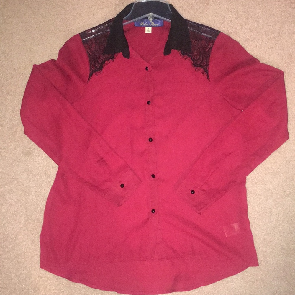 Francesca’s Collections Red Blouse